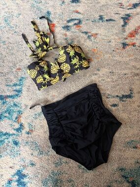 Unique Vintage black garment with blush label